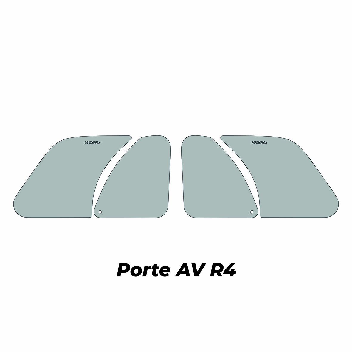 Vitre Polycarbonate Porte Avant Renault 4L F4 F6